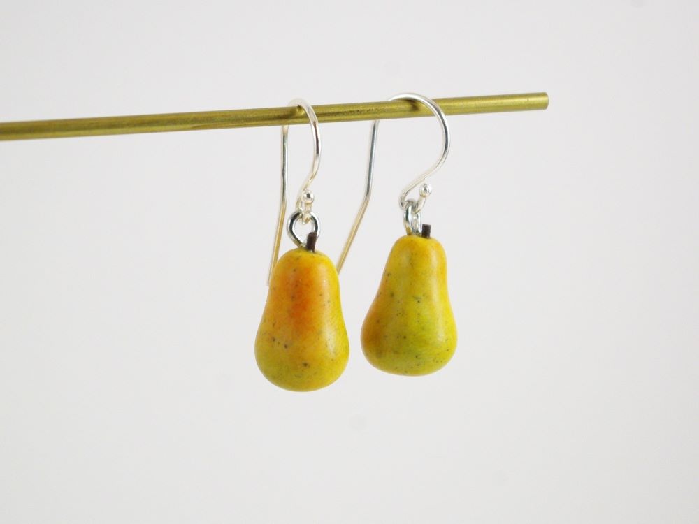 Boucles d'oreilles fruits poires