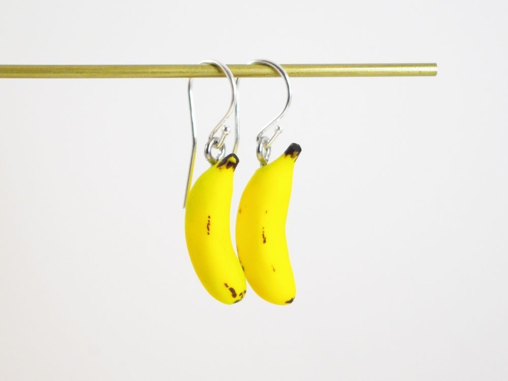 Boucles d'oreilles bananes