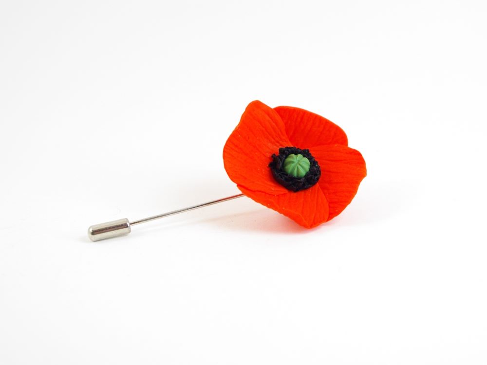 broche coquelicot