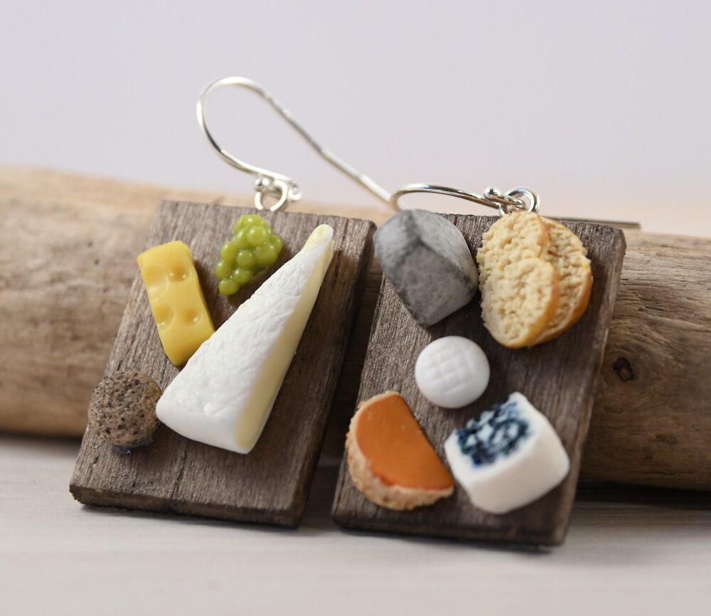 Boucles d'oreilles fromages