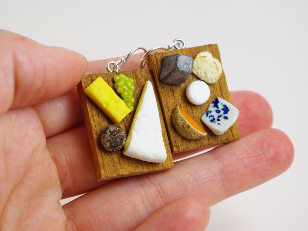 Boucles d'oreilles fromages