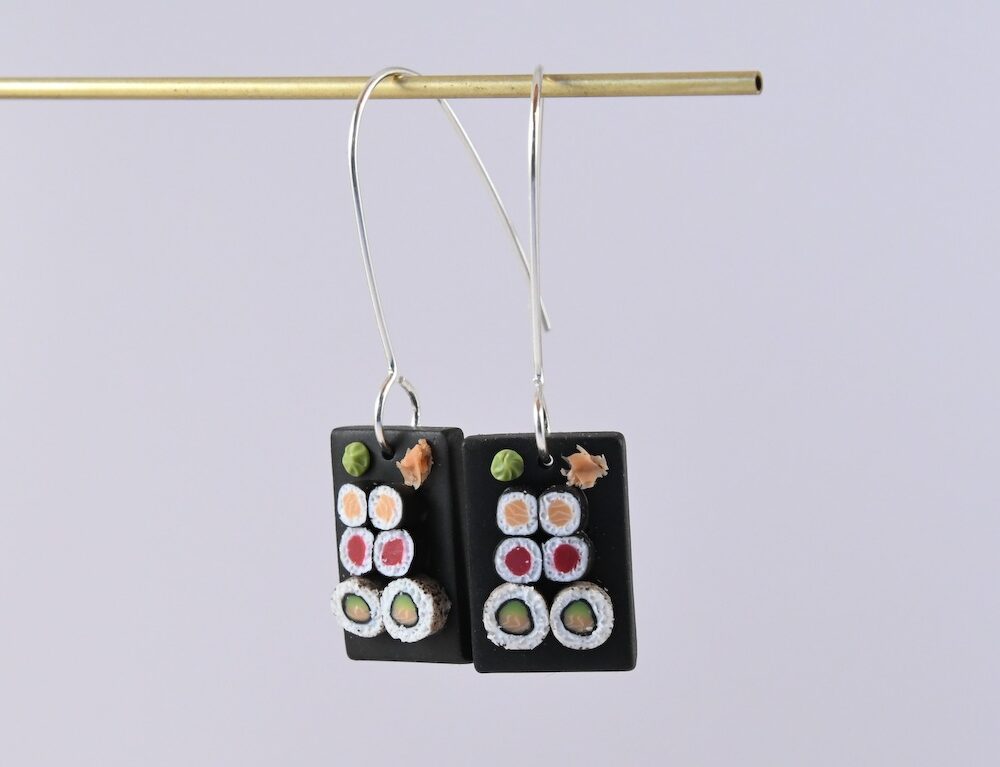 Boucles d'oreilles sushis