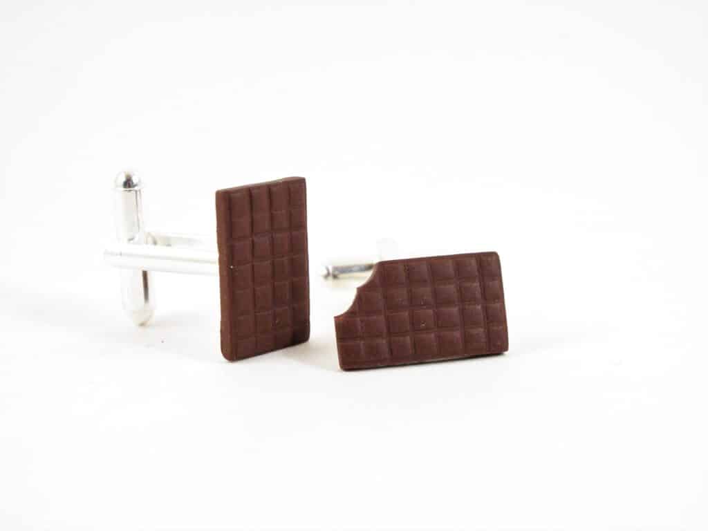 Boutons de manchette chocolat