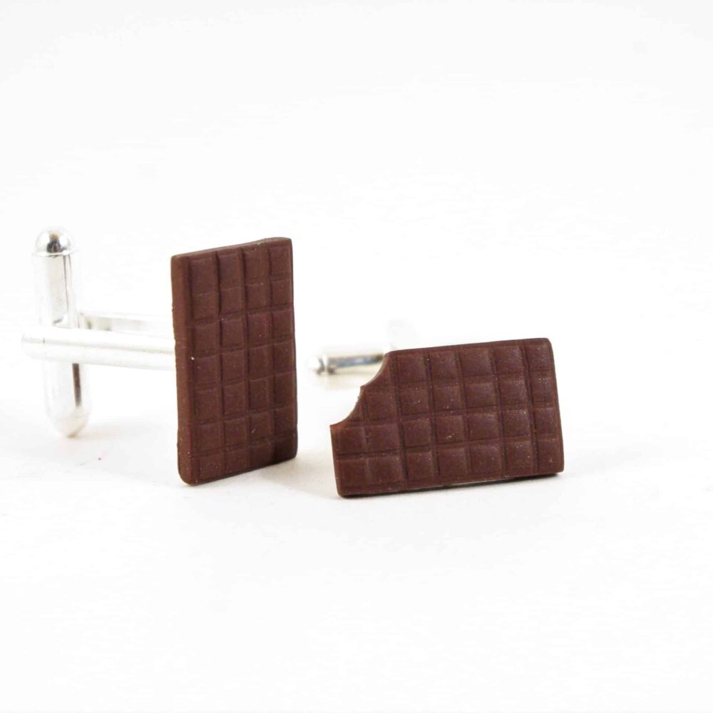 Boutons de manchette chocolat