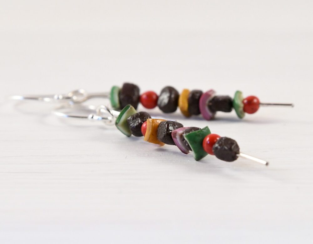 Boucles d'oreilles brochettes