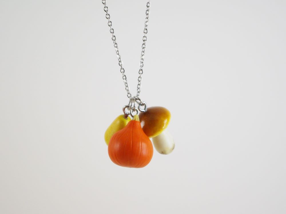 Collier fruits et légumes d'automne