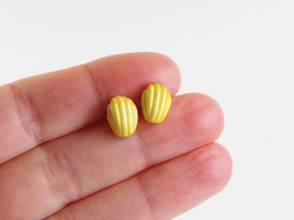 Boucles d'oreilles mini madeleines