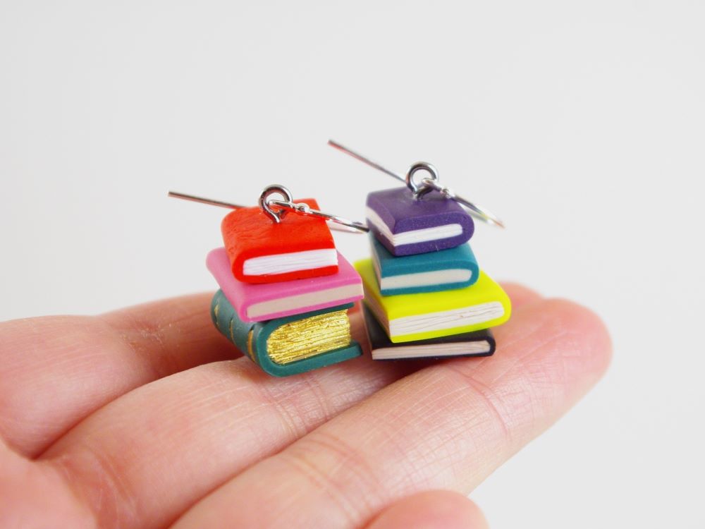 Boucles d'oreilles livres