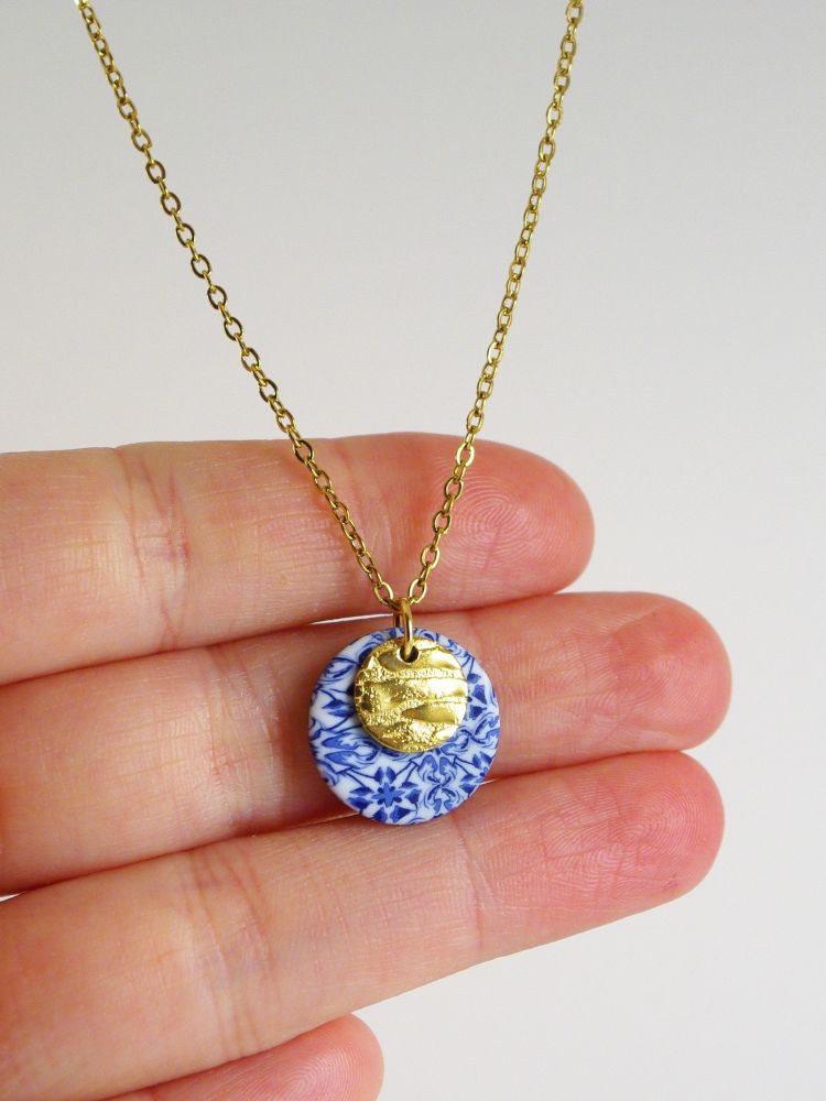 Collier fantaisie bleu Rosa